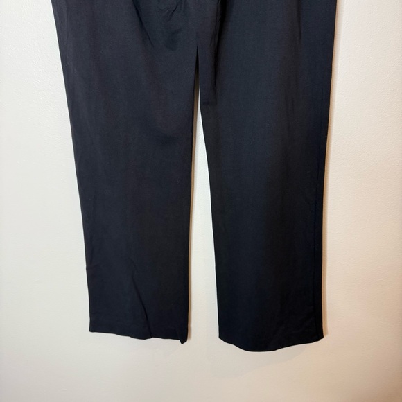 New Jarbo Cotton Lycra Wide Leg Black Pants size XL - Picture 4 of 12